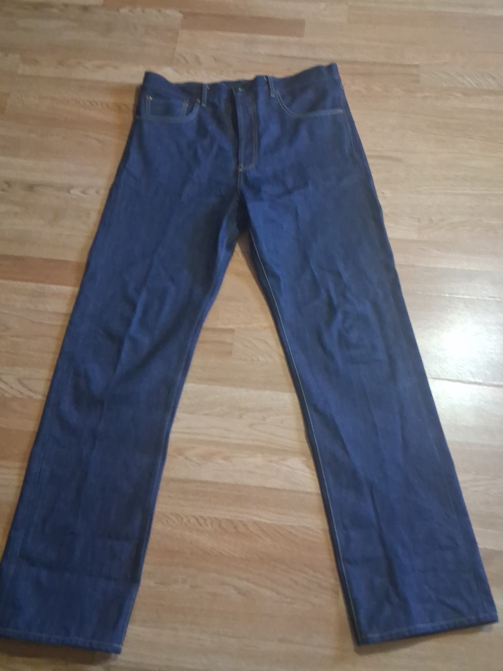 2000  Redline Evil Denim Men's Straight-Leg Denim Jeans in Dark Blue